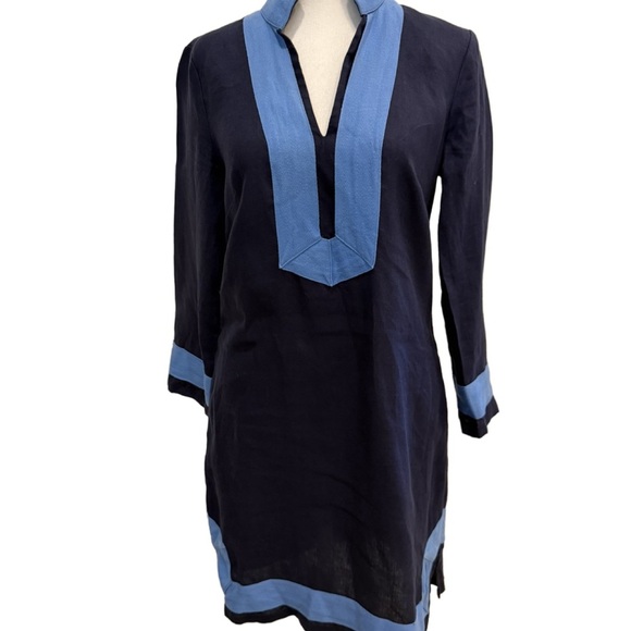Sail to Sable Navy and Sky Blue Dress. XS - Picture 8 of 9
